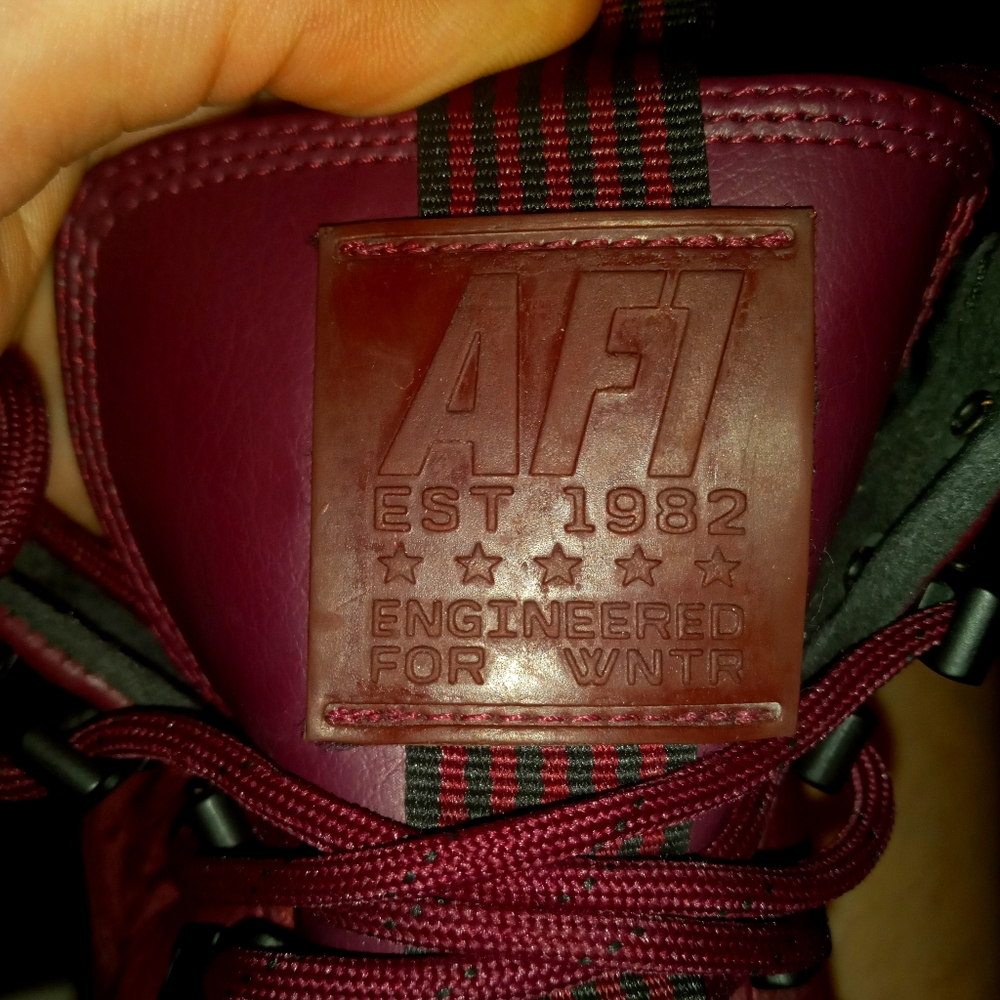 Winterized Nike Air Force ones